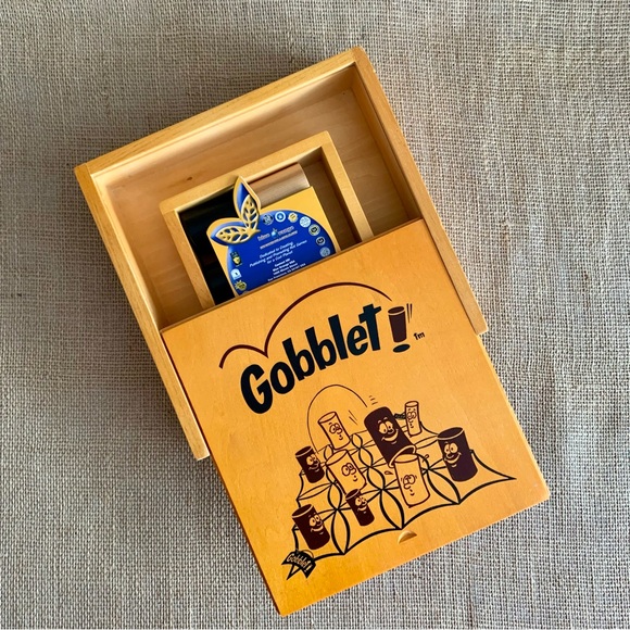 BLUE ORANGE GAMES GOBBLET All Wood Tic Tac Toe Stacking Game Award Winning - Picture 5 of 15